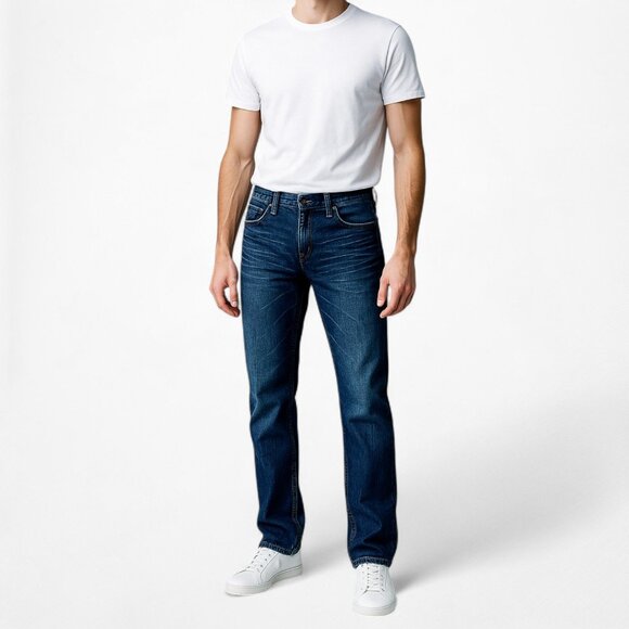 Apt. 9 Dark Wash Low Rise Slim Fit Straight Leg Denim Jeans Size 29 - Picture 3 of 7